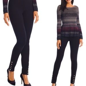 WHBM | Snap Ankle Ponte Leggings | Size XS